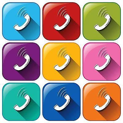 EPS 해외이미지 일러스트 버튼 사람없음 컬러풀 수화기 통화 해외일러스트 컬러 모션 전화기 파일형식 벡터 이미지허브