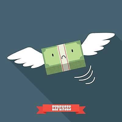 EPS 해외이미지 리본 지폐 일러스트 사람없음 금융 경제 비행 돈다발 남색 떠남 비용 해외일러스트 컬러 돈 모션 파일형식 벡터 이미지허브