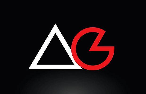 EPS 해외이미지 모양 템플릿 디자인 알파벳 백그라운드 일러스트 회사 비즈니스 빨간색 흰색 편지 심볼 신분 A 엘리먼트 활자 해외일러스트 영어 컬러 활자판 파일형식 벡터 이미지허브