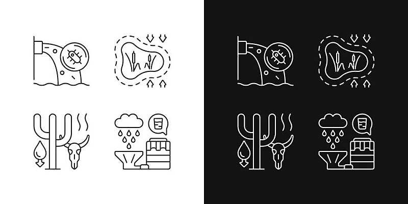 EPS 해외이미지 클립아트 동물 디자인 선 컨셉 일러스트 미술 물 빛 세트 픽토그램 글로벌 환경 스크린 검은색 웹 어둠 수확 흰색 환경오염 플랫 야간 수집 심볼 사인 그림 심플 윤곽 팩 가뭄 문제 빗물 고립 생태학 얇은 위기 테마 항목 방식 해외일러스트 자연요소 교육 컬러 농업 인터넷 날씨 문화예술 화장품 비_날씨 파일형식 벡터 이미지허브