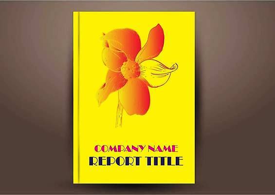 EPS 해외이미지 표지디자인 표지 꽃 북커버 일러스트 비즈니스 사람없음 책 노란색 표지샘플 해외일러스트 식물 컬러 파일형식 벡터 이미지허브