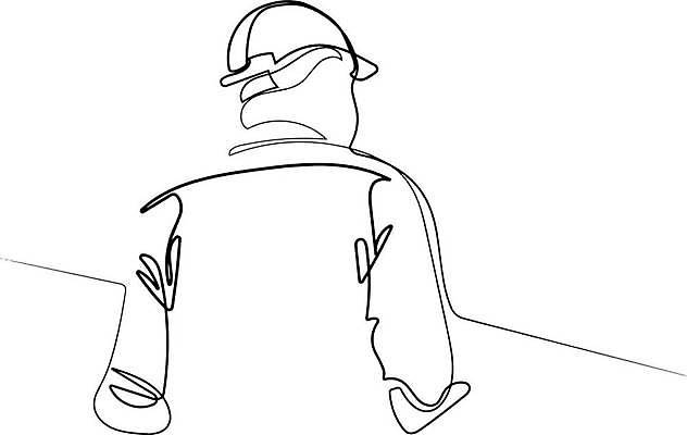 EPS 해외이미지 남자 라인일러스트 일러스트 노동자 한명 상반신 성인 엔지니어 안전모 라인아트 손그림 드로잉 성인남자한명만 해외일러스트 직업 1 선 미술 사람 기술자 헬멧 안전장비 남자한명만 성인남자만 파일형식 벡터 이미지허브