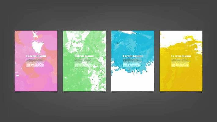 EPS 해외이미지 디자인 배너 백그라운드 일러스트 추상 사람없음 세로 세트 해외일러스트 무늬 파일형식 벡터 이미지허브