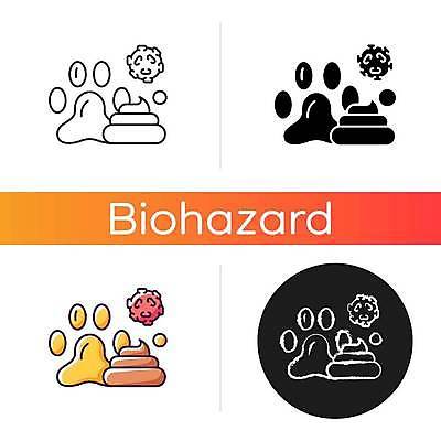 EPS 해외이미지 일러스트 사람없음 오염 플랫 바이러스 폐기물 개발자국 개똥 해외일러스트 쓰레기 발자국 변 파일형식 벡터 이미지허브