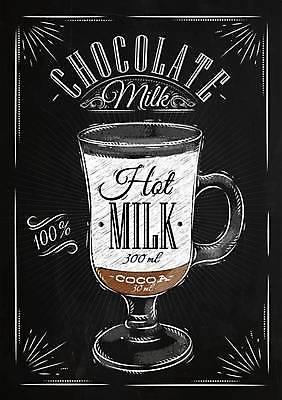 EPS 해외이미지 영어 포스터 일러스트 잔 프레임 타이포그라피 사람없음 사각형 초콜릿 우유 낙서 메뉴 레시피 비율 해외일러스트 도형 문자 식기 디저트 유제품 파일형식 벡터 이미지허브