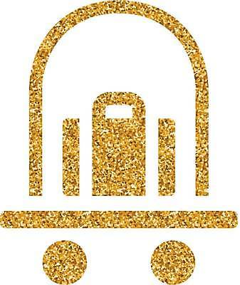 EPS 해외이미지 일러스트 사람없음 반짝임 금박 서빙카트 짐가방 더스트파티클 해외일러스트 가방 모션 카트 파일형식 벡터 이미지허브