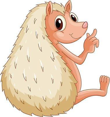 EPS 해외이미지 한마리 일러스트 앉기 사람없음 귀여움 고슴도치캐릭터 해외일러스트 1 동물캐릭터 컨셉 모션 고슴도치 파일형식 벡터 이미지허브