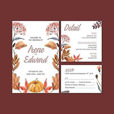 EPS 해외이미지 꽃 단풍 낙엽 일러스트 호박 사람없음 흰색 분위기 청첩장 손그림 감성 해외일러스트 식물 컬러 컨셉 잎 채소 카드_감사 파일형식 벡터 이미지허브