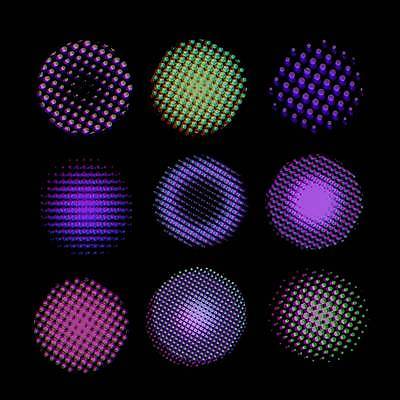 EPS 해외이미지 모양 컨셉 일러스트 공 추상 미래 빛 세트 컬러풀 지구본 디지털 소리 반지 점 원형 질감 서식 네온 기하학 깨짐 여의주 혼란 픽셀 더스트파티클 효과 해외일러스트 도형 컬러 무늬 장신구 파일형식 벡터 이미지허브