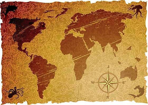 EPS 해외이미지 모양 종이 지구 바다 섬 컨셉 일러스트 추상 미술 세계 글로벌 미국 골동품 거친 역사 계획 땅 심볼 부식 대륙 그림 질감 문서 복고 과거 지형 북쪽 해적 보물 발견 구식 그런지 옛날 원고 지리 노화 효과 해외일러스트 북아메리카 무늬 문화예술 도둑 방향 파일형식 벡터 이미지허브