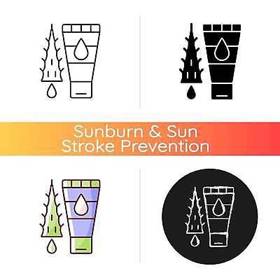 EPS 해외이미지 일러스트 사람없음 화장품 플랫 크림 피부관리 알로에 해외일러스트 식물 뷰티 파일형식 벡터 이미지허브