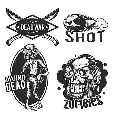 EPS 해외이미지 알파벳 백그라운드 일러스트 흑백 타이포그라피 사람없음 검은색 흰색 빈티지 칼 심볼 복고 대포 좀비 해외일러스트 문자 영어 무기 컬러 컨셉 촬영기법 파일형식 벡터 이미지허브