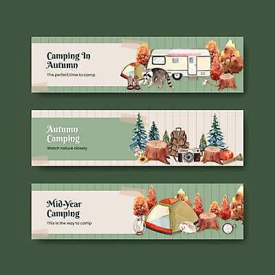 EPS 해외이미지 나무 템플릿 배너 가로배너 두마리 일러스트 배낭 휴가 휴식 텐트 사람없음 연두색 캠핑 손전등 랜턴 모닥불 캠핑장 도끼 워커 캠핑카 나무밑둥 회중시계 고슴도치 베이지색 라쿤 배너세트 해외일러스트 식물 시계 컬러 신발 컨셉 2 가방 포유류 자동차 불 레저 조명 캠핑도구 가로 초록색 세트 너구리 파일형식 벡터 이미지허브