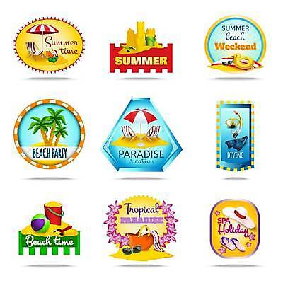 EPS 해외이미지 가방 일러스트 바캉스용품 사람없음 세트 선글라스 야자수 라벨 파라솔 쪼리 비치볼 오리발 돗자리 선베드 모래성 비치모자 잠수경 오리튜브 해외일러스트 나무 모자_잡화 잡화 안경 모래 의자 공 프레임 샌들 물안경 오브젝트 튜브 파일형식 벡터 이미지허브