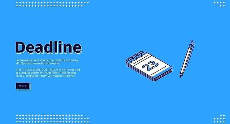 EPS 해외이미지 일러스트 사람없음 파란색 펜 3D 시간 날짜 스프링노트 아이소메트릭 마감 해외일러스트 컬러 필기구 공책 디지털합성 파일형식 벡터 이미지허브