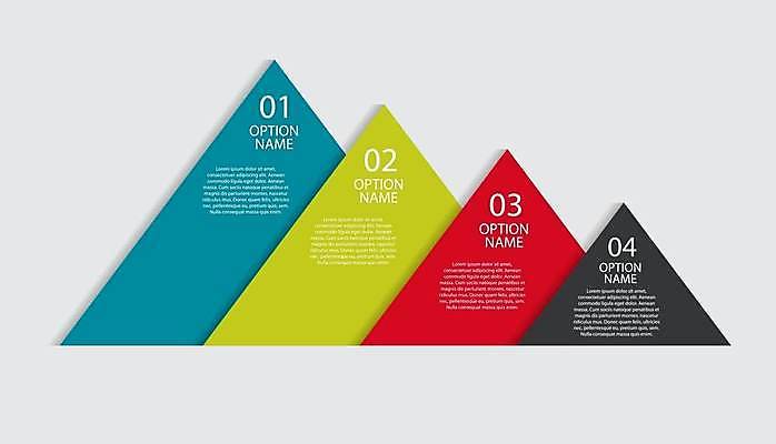 EPS 해외이미지 디자인 일러스트 비즈니스 사람없음 자료 인포그래픽 정보 삼각형 레이아웃 순서 목차 해외일러스트 도형 파일형식 벡터 이미지허브