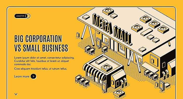 EPS 해외이미지 일러스트 타이포그라피 사람없음 건물 노란색 상점 경쟁 쇼핑카 쇼핑몰 자영업 아이소메트릭 대형마트 우량기업 소상공인 해외일러스트 직업 문자 건축물 컬러 컨셉 회사 비즈니스 경제 쇼핑 카트 상인 마트 파일형식 벡터 이미지허브