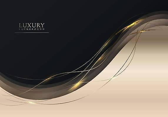 EPS 해외이미지 디자인 곡선 일러스트 추상 사람없음 그래픽 검은색 흐름 금색 고급 우아함 엘리먼트 스타일 해외일러스트 선 컬러 컨셉 무늬 파일형식 벡터 이미지허브