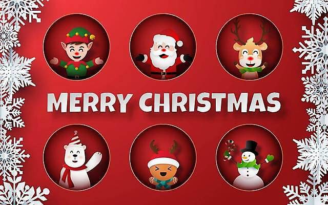 EPS 해외이미지 크리스마스 겨울 일러스트 사람없음 산타클로스 눈 페이퍼아트 산타캐릭터 해외일러스트 일러캐릭터 자연요소 캐릭터 계절 기념일 날씨 파일형식 벡터 이미지허브