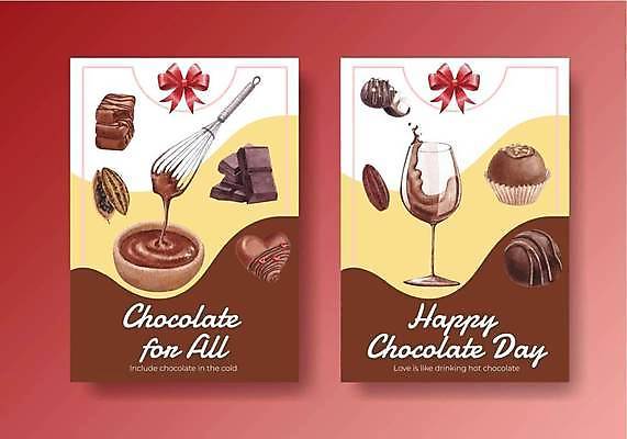 EPS 해외이미지 그릇 포스터 리본 리플렛 일러스트 디저트 잔 수채화 발렌타인데이 사람없음 갈색 초콜릿 달콤 거품기 카카오열매 해외일러스트 식기 열매 음식 컬러 데이이벤트 주방용품 맛 카카오 파일형식 벡터 이미지허브