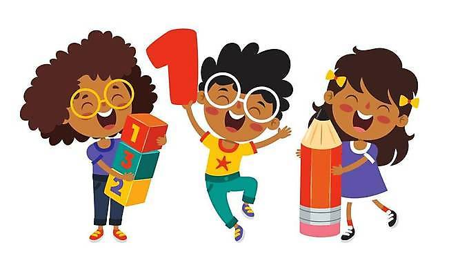 EPS 해외이미지 백인 학생 어린이 일러스트 교실 놀이 인종 우정 육아 게임 신학기 다민족 걸음마 해외일러스트 서양인 교육 학교 모션 사람 친구 파일형식 벡터 이미지허브