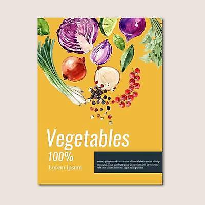 EPS 해외이미지 포스터 채소 일러스트 양파 사람없음 노란색 신선 라임 파 적양배추 통후추 해외일러스트 컬러 과일 양배추 후추 파일형식 벡터 이미지허브