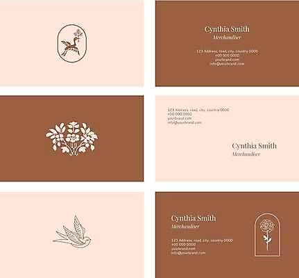 EPS 해외이미지 디자인 꽃 줄기 잎 두마리 일러스트 비즈니스 명함 조류 명함템플릿 사람없음 장미 갈색 나뭇가지 베이지색 가로명함 해외일러스트 나무 식물 동물 템플릿 컬러 2 파일형식 벡터 이미지허브