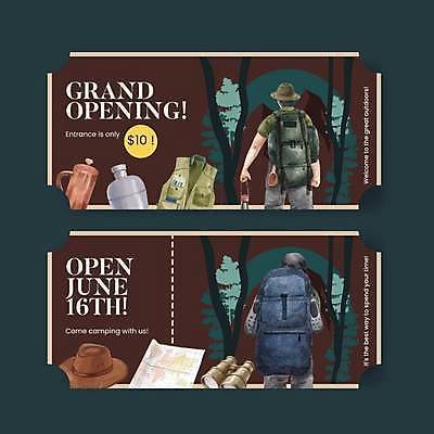 EPS 해외이미지 나무 영어 남자 지도 일러스트 캠핑도구 들기 상반신 성인 타이포그라피 두명 갈색 망원경 조끼 티켓 상품권 수통 성인남자만 해외일러스트 식물 문자 컬러 모션 사람 외투 캠핑 도구 남자만 성인만 파일형식 벡터 이미지허브