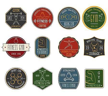 EPS 해외이미지 일러스트 사람모양 사람없음 세트 라벨 사각형 헬스 아령 헬스장 권투글러브 원형 역기 팔근육 타원형 케틀벨 팔각형 해외일러스트 모양 도형 근육 프레임 운동 글러브 파일형식 벡터 이미지허브