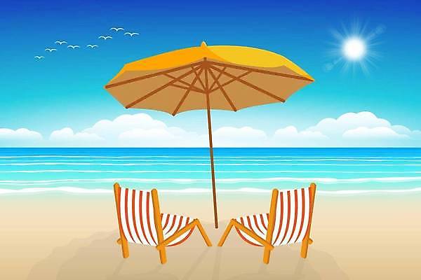 EPS 해외이미지 구름 계절 모래 파도 바다 여행 백그라운드 의자 일러스트 우산 자연 하늘 휴가 휴식 풍경 야외 물 여름 파란색 햇빛 태양 평화 낭만 휴게실 선탠 휴양지 양산 장면 파라다이스 수평선 해외일러스트 자연요소 컬러 가구 컨셉 장소 생태계 파일형식 벡터 이미지허브