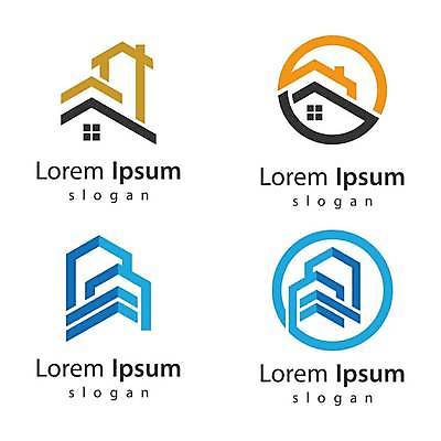 EPS 해외이미지 모양 템플릿 디자인 산업 컨셉 일러스트 회사 비즈니스 건축양식 지붕 부동산 아파트 주택 건물 재산 심볼 사인 심플 렌탈 진짜 해외일러스트 건축물 건축 금융 파일형식 벡터 이미지허브