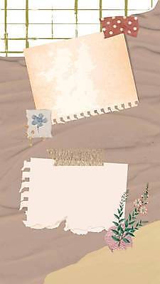 EPS 해외이미지 디자인 꽃 종이 백그라운드 일러스트 사람없음 갈색 공책 공백 메모지 꾸미기 붙이기 마스킹테이프 카피스페이스 해외일러스트 식물 컬러 모션 문구용품 사무용품 테이프 파일형식 벡터 이미지허브