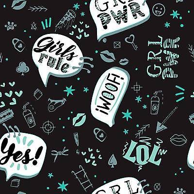 EPS 해외이미지 디자인 여자 선 문장 백그라운드 패턴 일러스트 캘리그라피 텍스트 부분 벽지 추상 타이포그라피 그래픽 세트 힘 거품 자유 직물 기록 인쇄 스케치 천 묘사 입술 사인 심플 손그림 속담 필기체 레터링 해외일러스트 문자 컨셉 무늬 미술 사람 신체부위 파일형식 벡터 이미지허브