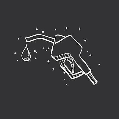 EPS 해외이미지 일러스트 사람없음 검은색 흰색 휘발유 석유 연료 가스 주유건 해외일러스트 컬러 주유 파일형식 벡터 이미지허브