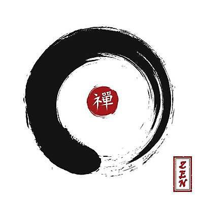 EPS 해외이미지 일러스트 붓터치 사람없음 검은색 한자 원형 질감 낙관 그런지 해외일러스트 도형 문자 컬러 파일형식 벡터 이미지허브