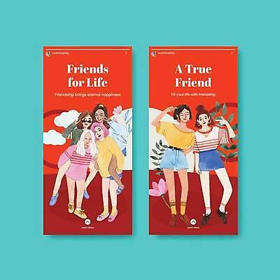 EPS 해외이미지 전신 여자 꽃 여행 잎 일러스트 함께함 서기 여러명 성인 빨간색 친구 세트 태양 일몰 우정 가리킴 주머니손 브이 업기 소셜네트워크 소셜미디어 성인여자만 해외일러스트 자연요소 식물 컬러 다수 컨셉 관계 모션 사람 손짓 노을 여자만 성인만 파일형식 벡터 이미지허브