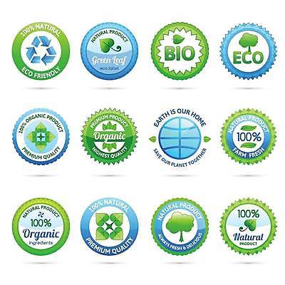 EPS 해외이미지 나무 잎 일러스트 사람없음 세트 라벨 원형 에코 친환경 유기농 바이오 지구모양 재활용표시 해외일러스트 모양 도형 식물 웰빙 지구 표시 프레임 환경 재활용 파일형식 벡터 이미지허브