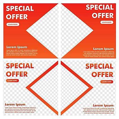 EPS 해외이미지 디자인 일러스트 추상 프레임 타이포그라피 사람없음 쇼핑 세트 주황색 흰색 마름모 특가판매 해외일러스트 도형 문자 컬러 무늬 세일 파일형식 벡터 이미지허브