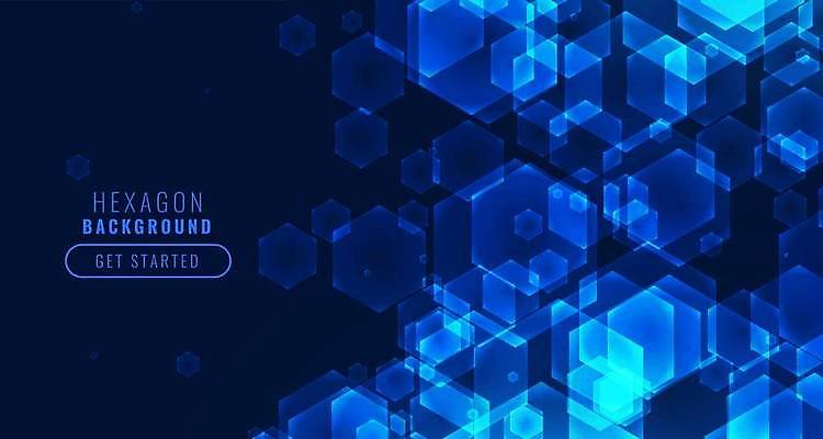 EPS 해외이미지 모양 디자인 배너 과학 백그라운드 일러스트 추상 미래 기술 실험 파란색 컴퓨터 디지털 자료 네트워크 발표 연결 사이버 육각형 기하학 혁명 인공 지능 테크노 화학물질 AI_인공지능 해외일러스트 도형 컬러 컨셉 무늬 전자제품 화학 파일형식 벡터 이미지허브