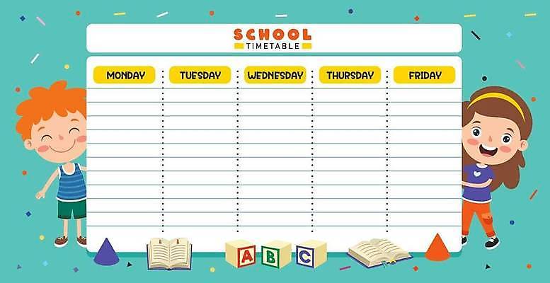 EPS 해외이미지 템플릿 학생 디자인 배너 교육 행복 종이 어린이 일러스트 텍스트 학교 프레임 소년 책 스터디 사무실 다이어리 쪽지 공백 유치원 달력 시간 일주일 시간표 계획 만화 주말 페이지 월요일 초보 해외일러스트 남자 감정 컨셉 비즈니스 사람 학습 사무용품 요일 파일형식 벡터 이미지허브