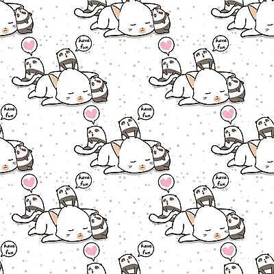 EPS 해외이미지 동물캐릭터 말풍선 패턴 여러마리 일러스트 사람없음 눕기 귀여움 고양이 패턴백그라운드 흰색 하트 잠 판다 해외일러스트 일러캐릭터 모양 동물 캐릭터 컬러 다수 백그라운드 컨셉 무늬 곰 포유류 모션 반려동물 파일형식 벡터 이미지허브