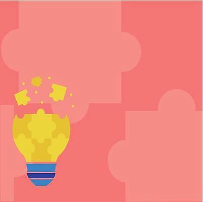 EPS 해외이미지 백그라운드 일러스트 프레임 사람없음 퍼즐 전구모양 카피스페이스 해외일러스트 모양 전구 공백 파일형식 벡터 이미지허브