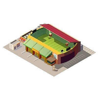 EPS 해외이미지 일러스트 사람없음 건물 상점 스타디움 주차장 아이소메트릭 매표소 해외일러스트 건축물 경기장 파일형식 벡터 이미지허브