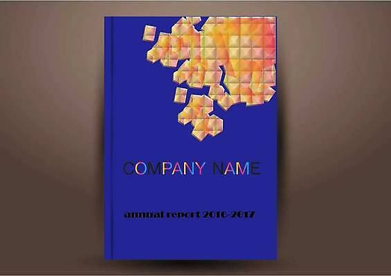 EPS 해외이미지 표지디자인 표지 북커버 일러스트 비즈니스 추상 사람없음 책 파란색 사각형 표지샘플 해외일러스트 도형 컬러 무늬 파일형식 벡터 이미지허브