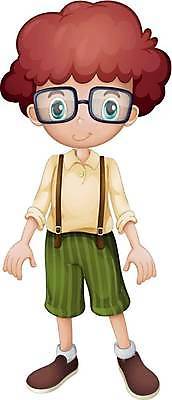 EPS 해외이미지 1 남자 안경 어린이 신발 티셔츠 일러스트 사람 소년 그래픽 빨간색 초록색 시골 작음 만화 싱글 흰배경 그림 고립 해외일러스트 잡화 컬러 백그라운드 셔츠 흰색 크기 파일형식 벡터 이미지허브