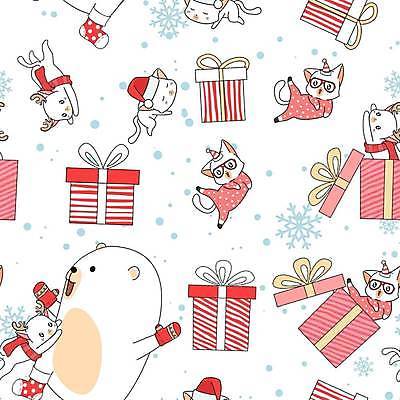 EPS 해외이미지 동물캐릭터 겨울 패턴 여러마리 일러스트 산타모자 곰 눈꽃 사람없음 선물상자 귀여움 목도리 고양이 루돌프 패턴백그라운드 흰색 눈송이 눈꽃무늬 루돌프머리띠 해외일러스트 일러캐릭터 동물 캐릭터 모자_잡화 잡화 계절 컬러 다수 백그라운드 컨셉 크리스마스 무늬 포유류 사슴 눈_날씨 선물 반려동물 상자 머리띠 파일형식 벡터 이미지허브