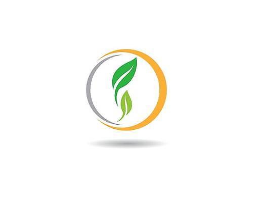 EPS 해외이미지 잎 곡선 일러스트 사람없음 원형 심볼 에코 친환경 해외일러스트 도형 식물 선 환경 파일형식 벡터 이미지허브