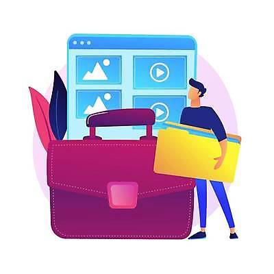 EPS 해외이미지 전신 남자 가방 일러스트 비즈니스 한명 들기 성인 앨범 폴더 성인남자한명만 해외일러스트 1 잡화 모션 사람 파일 남자한명만 성인남자만 파일형식 벡터 이미지허브