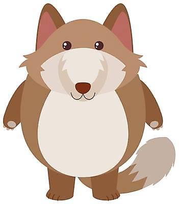 EPS 해외이미지 한마리 일러스트 사람없음 귀여움 여우캐릭터 해외일러스트 1 동물캐릭터 컨셉 여우 파일형식 벡터 이미지허브