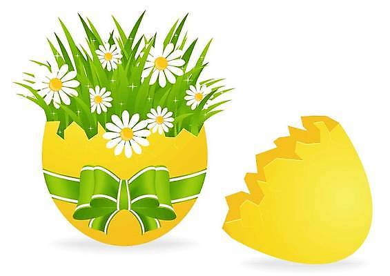 EPS 해외이미지 전통 꽃 일러스트 자연 휴가 부활절 초록색 노란색 교회 계란 성경 봄 축하 심볼 데이지 해외일러스트 식물 계절 기념일 컬러 컨셉 종교용품 종교건축 건물 알 생태계 파일형식 벡터 이미지허브